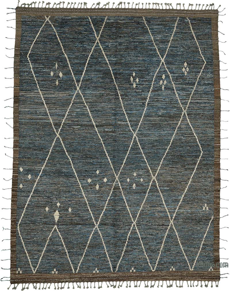 New Moroccan Style Hand-Knotted Rug - 9' 6" x 12' 7" (114" x 151") - K0083910