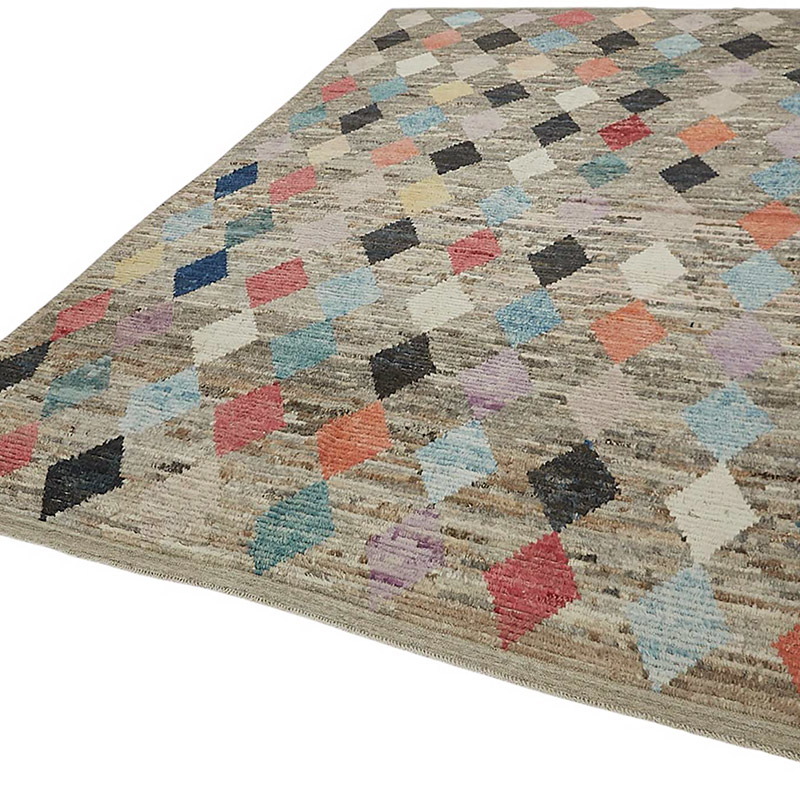 Nueva Alfombra Tejida a Mano de Estilo Marroquí - 244 cm x 350 cm - K0083927