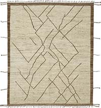 Yeni Fas Tarzı El Dokuma Halı - 258 cm x 310 cm