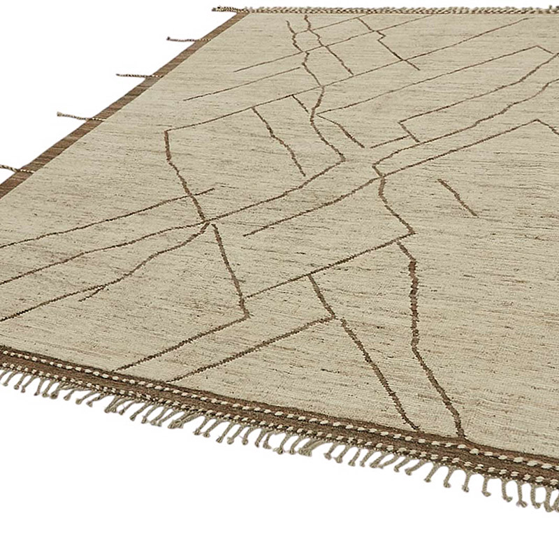 New Moroccan Style Hand-Knotted Rug - 8' 6" x 10' 2" (102" x 122") - K0083929