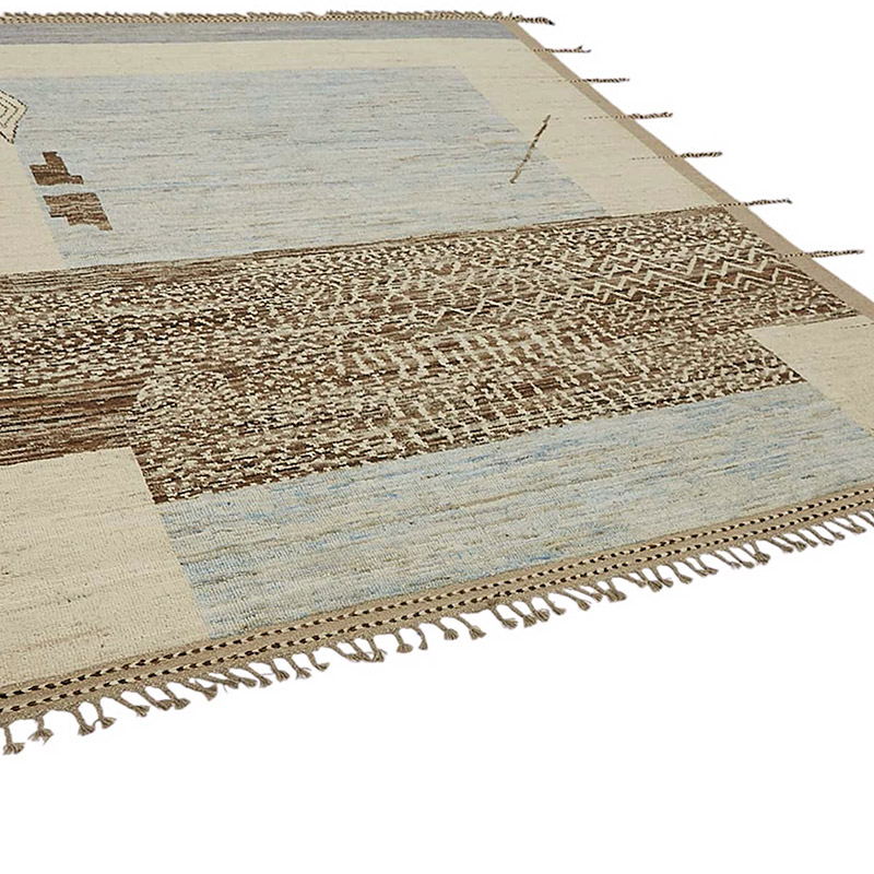 Nueva Alfombra Tejida a Mano de Estilo Marroquí - 261 cm x 302 cm - K0083934