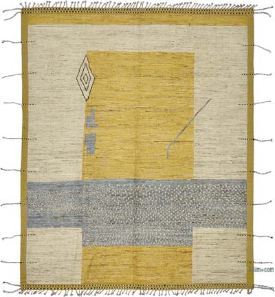 Nueva Alfombra Tejida a Mano de Estilo Marroquí - 254 cm x 312 cm