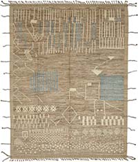 Yeni Fas Tarzı El Dokuma Halı - 279 cm x 375 cm