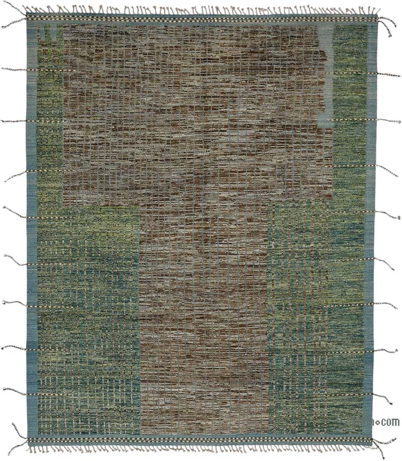 Nueva Alfombra Tejida a Mano de Estilo Marroquí - 295 cm x 371 cm - K0083942