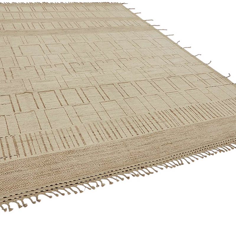 Nueva Alfombra Tejida a Mano de Estilo Marroquí - 277 cm x 373 cm - K0083945