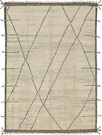 New Moroccan Style Hand-Knotted Rug - 8' 8" x 12' 6" (104" x 150")