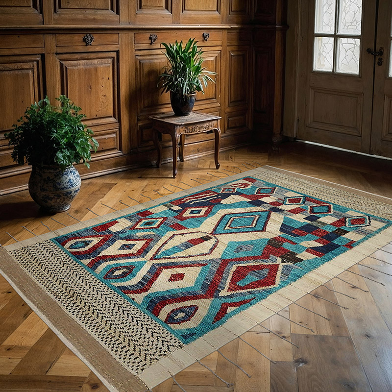 New Moroccan Style Hand-Knotted Rug - 5' 1" x 8' 6" (61" x 102") - K0083955