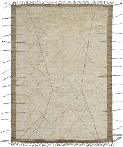Yeni Fas Tarzi El Dokuma Hali - 206 cm x 295 cm