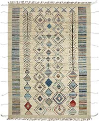 Yeni Fas Tarzı El Dokuma Halı - 211 cm x 300 cm