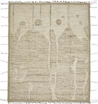 Yeni Fas Tarzı El Dokuma Halı - 253 cm x 307 cm
