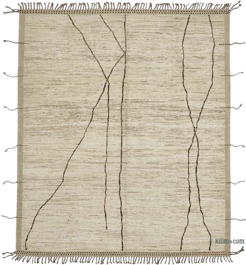 Yeni Fas Tarzi El Dokuma Hali - 257 cm x 301 cm - K0083969