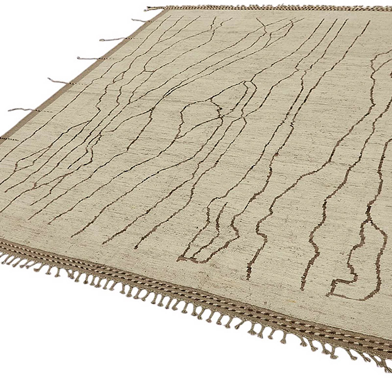 New Moroccan Style Hand-Knotted Rug - 8' 5" x 9' 9" (101" x 117") - K0083971