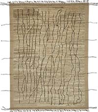 New Moroccan Style Hand-Knotted Rug - 7' 3" x 9' 11" (87" x 119")