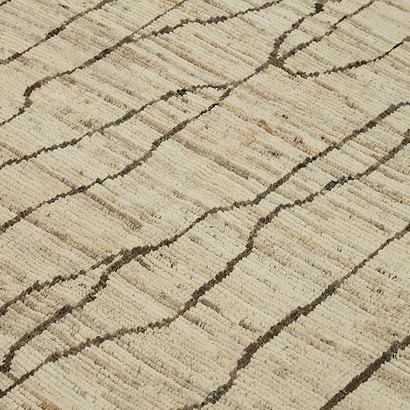 Nueva Alfombra Tejida a Mano de Estilo Marroquí - 222 cm x 303 cm - K0083974