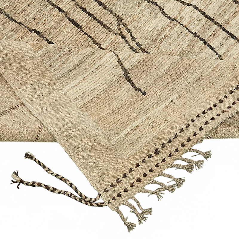 Nueva Alfombra Tejida a Mano de Estilo Marroquí - 222 cm x 303 cm - K0083974