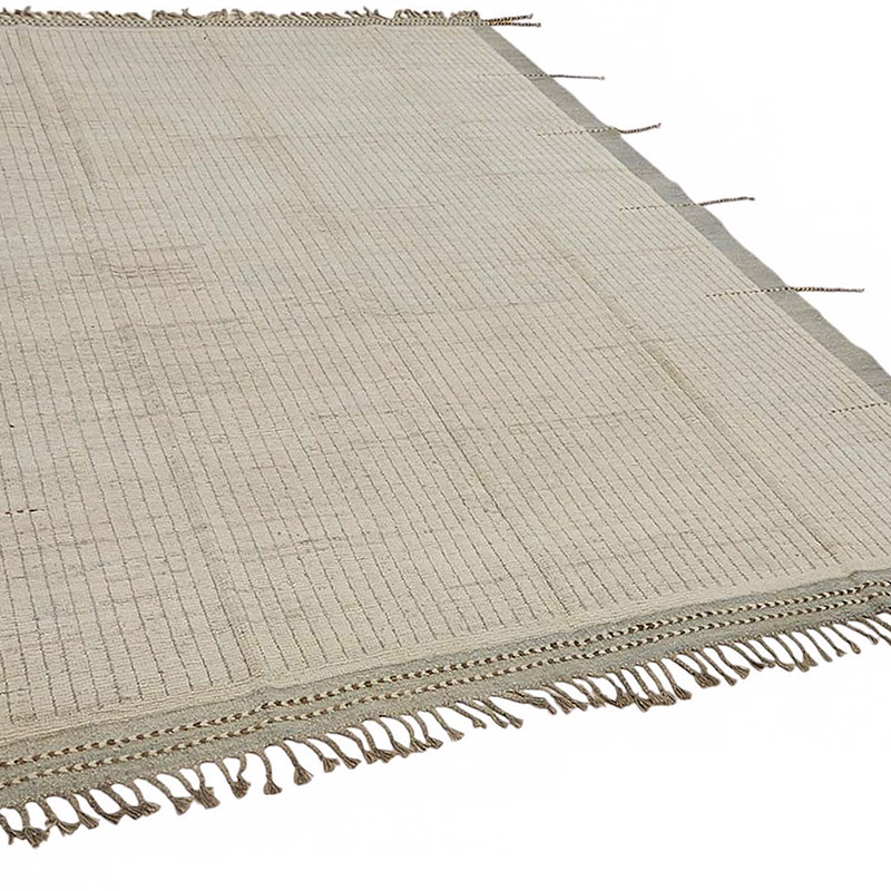 New Moroccan Style Hand-Knotted Rug - 7' 3" x 10' 1" (87" x 121") - K0083976