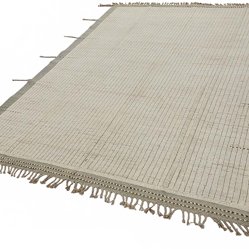 New Moroccan Style Hand-Knotted Rug - 7' 3" x 10' 1" (87" x 121") - K0083976