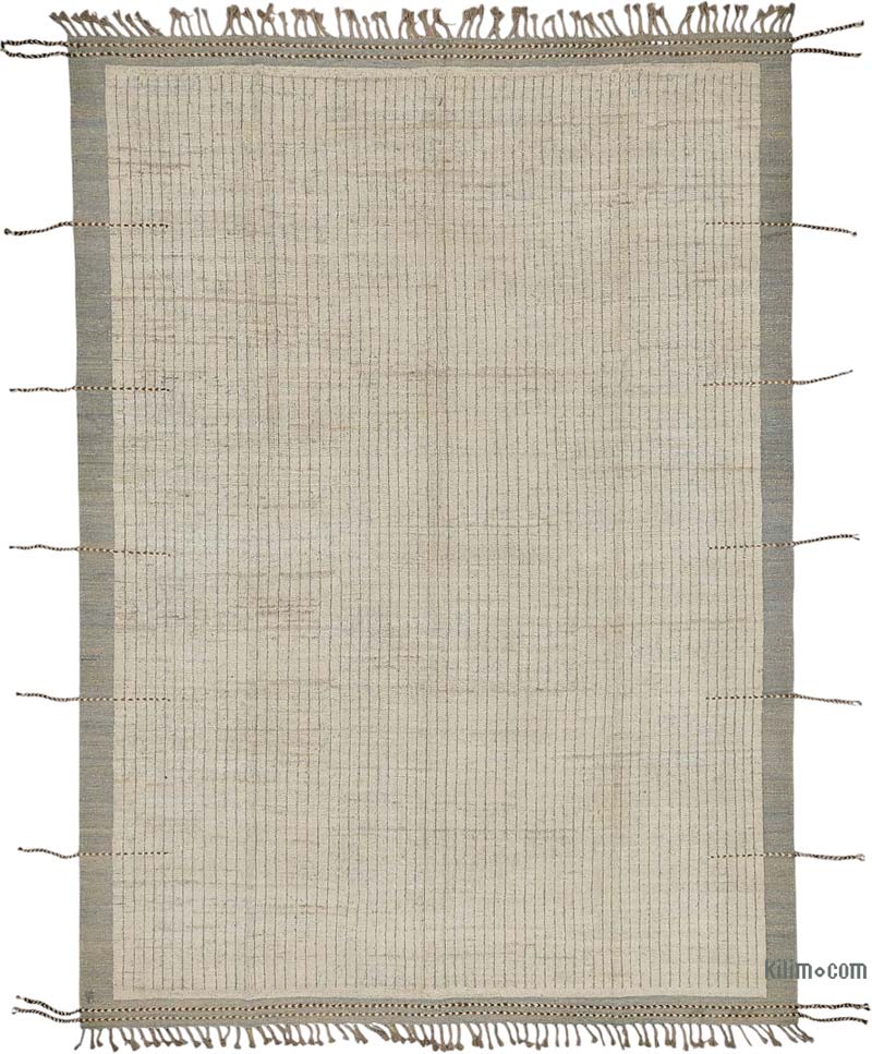 New Moroccan Style Hand-Knotted Rug - 7' 3" x 10' 1" (87" x 121") - K0083976