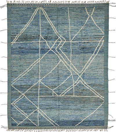 Nueva Alfombra Tejida a Mano de Estilo Marroquí - 249 cm x 304 cm