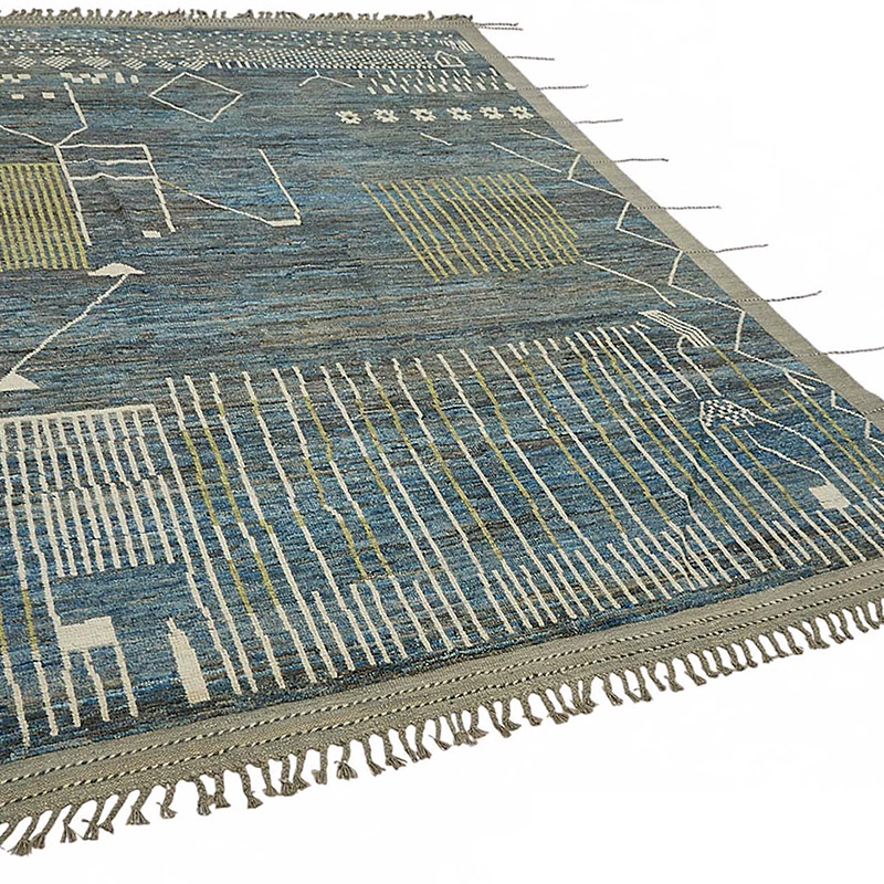 Yeni Fas Tarzi El Dokuma Hali - 219 cm x 307 cm - K0083979