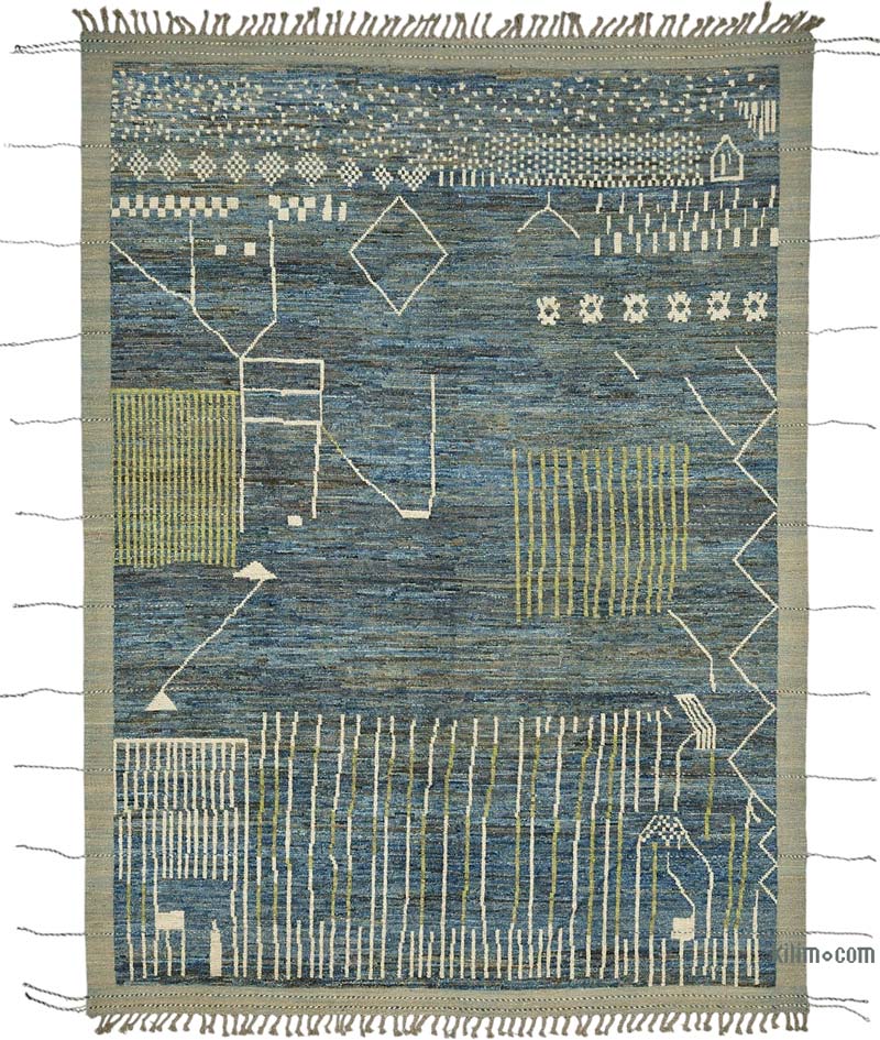 Yeni Fas Tarzi El Dokuma Hali - 219 cm x 307 cm - K0083979