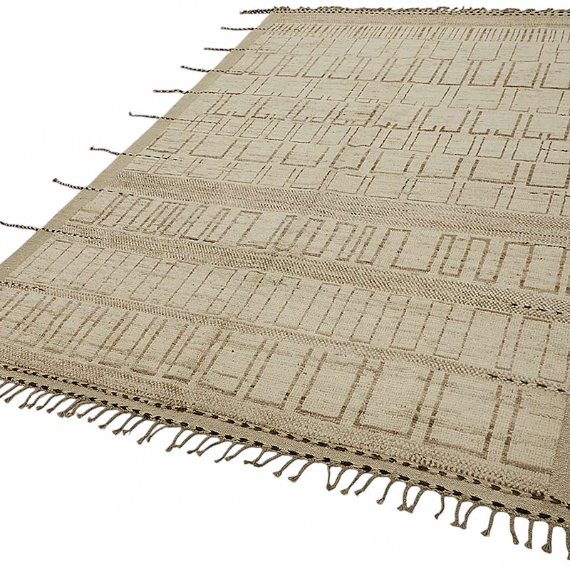 Nueva Alfombra Tejida a Mano de Estilo Marroquí - 204 cm x 301 cm - K0083980