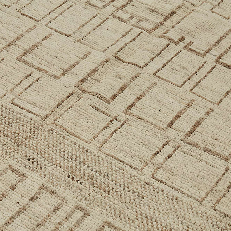 Nueva Alfombra Tejida a Mano de Estilo Marroquí - 204 cm x 301 cm - K0083980