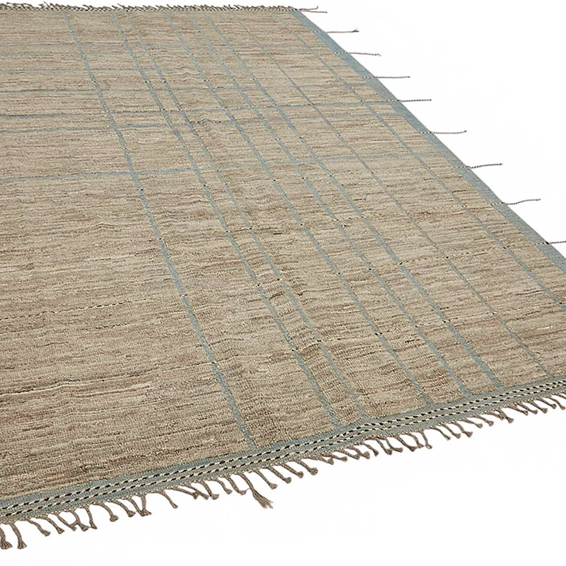 Nueva Alfombra Tejida a Mano de Estilo Marroquí - 206 cm x 304 cm - K0083981