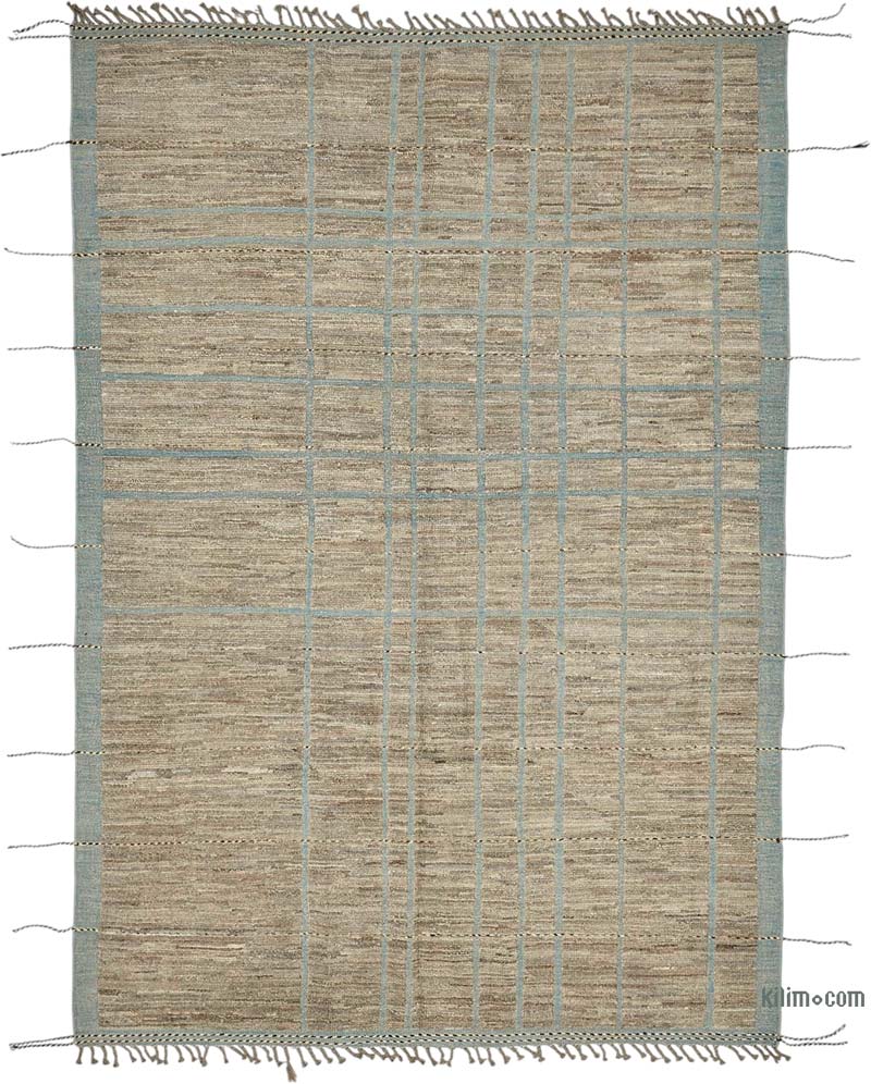 Nueva Alfombra Tejida a Mano de Estilo Marroquí - 206 cm x 304 cm - K0083981