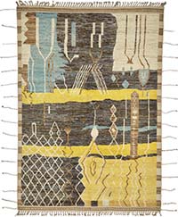 Nueva Alfombra Tejida a Mano de Estilo Marroquí - 208 cm x 308 cm