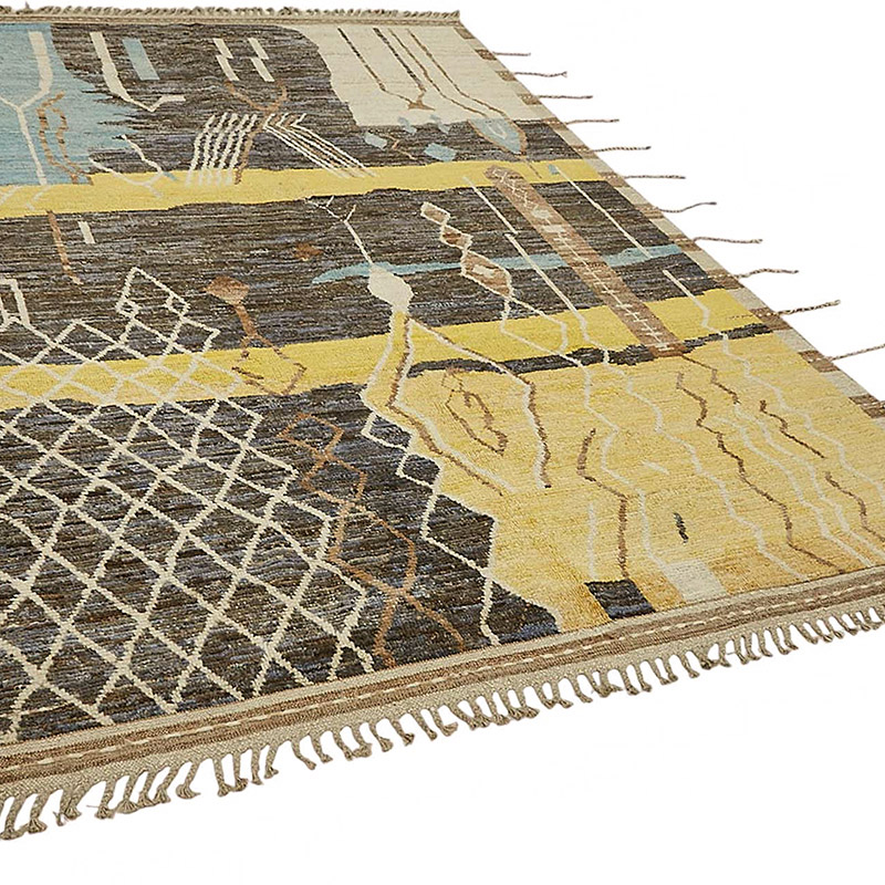Nueva Alfombra Tejida a Mano de Estilo Marroquí - 208 cm x 308 cm - K0083982