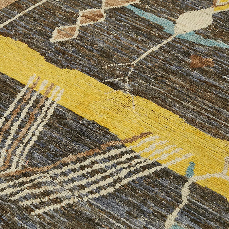 Nueva Alfombra Tejida a Mano de Estilo Marroquí - 208 cm x 308 cm - K0083982