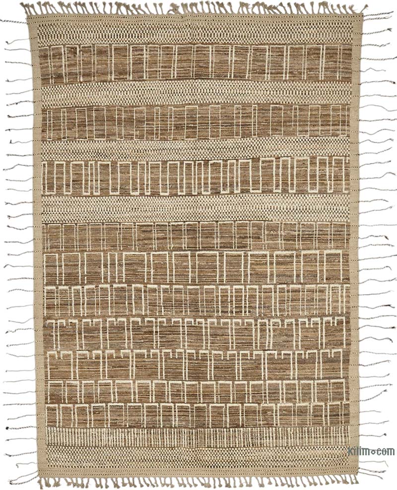 New Moroccan Style Hand-Knotted Rug - 6' 8" x 9' 8" (80" x 116") - K0083983