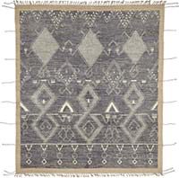 New Moroccan Style Hand-Knotted Rug - 8' 3" x 9' 9" (99" x 117")