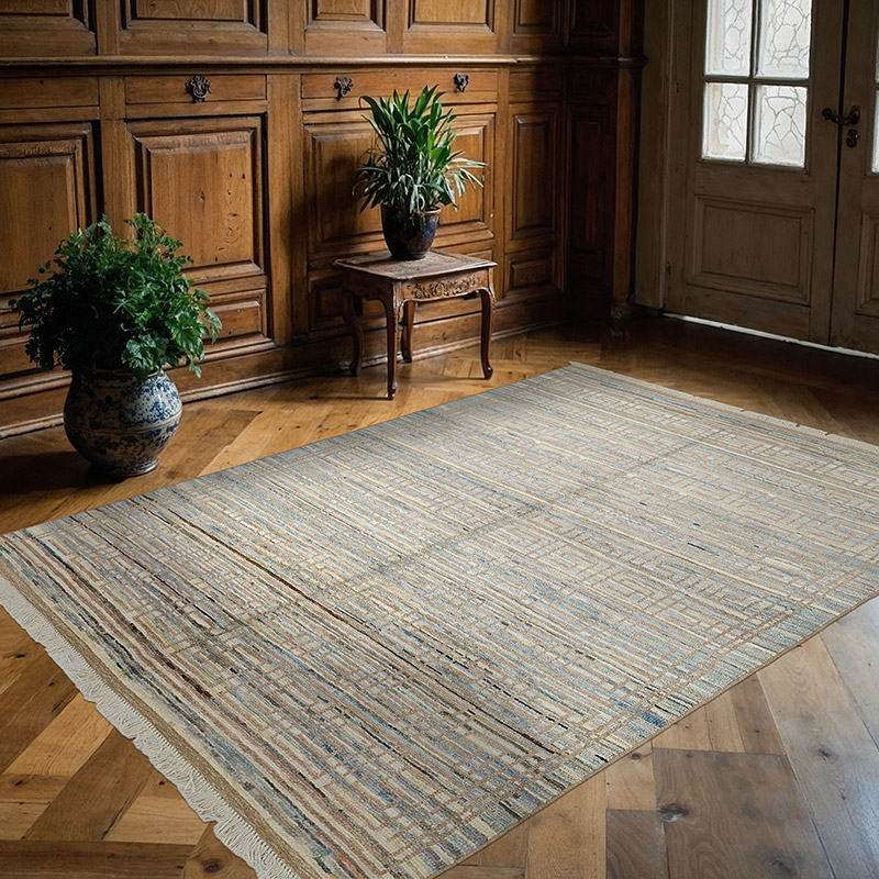 New Hand-Knotted Rug - 5' 5" x 7' 6" (65" x 90") - K0083990