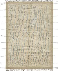 Yeni Fas Tarzı El Dokuma Halı - 212 cm x 311 cm