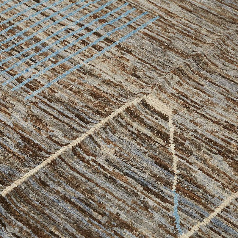 Nueva Alfombra Tejida a Mano de Estilo Marroquí - 202 cm x 304 cm - K0083997