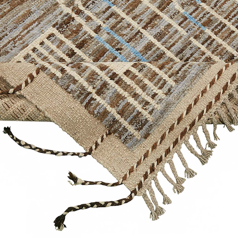 Nueva Alfombra Tejida a Mano de Estilo Marroquí - 202 cm x 304 cm - K0083997