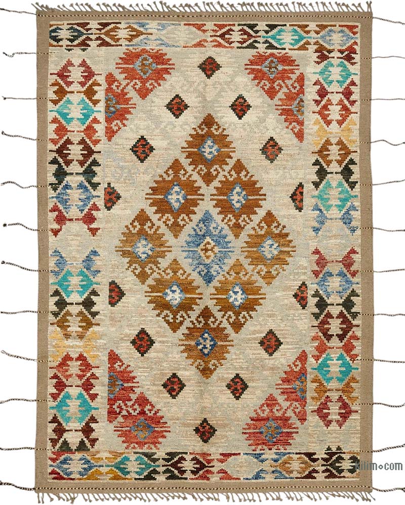 New Hand-Knotted Rug - 6' 11" x 10' 1" (83" x 121") - K0083998