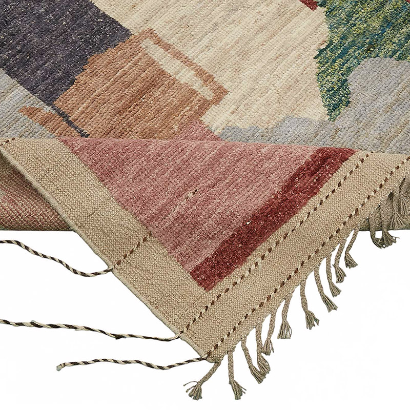 Nueva Alfombra Tejida a Mano de Estilo Marroquí - 203 cm x 310 cm - K0084000