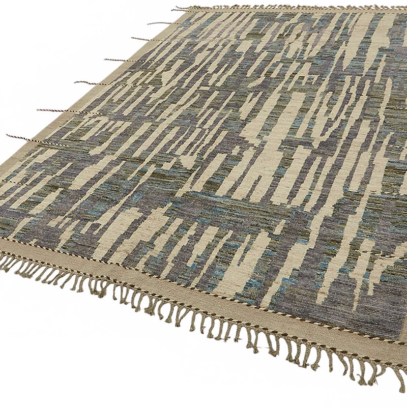 New Moroccan Style Hand-Knotted Rug - 7' 2" x 9' 11" (86" x 119") - K0084003
