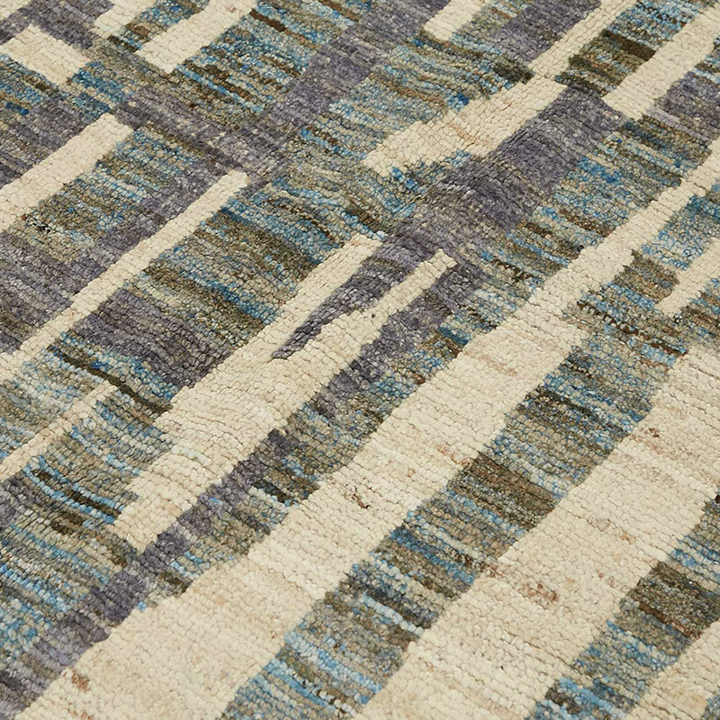 New Moroccan Style Hand-Knotted Rug - 7' 2" x 9' 11" (86" x 119") - K0084003
