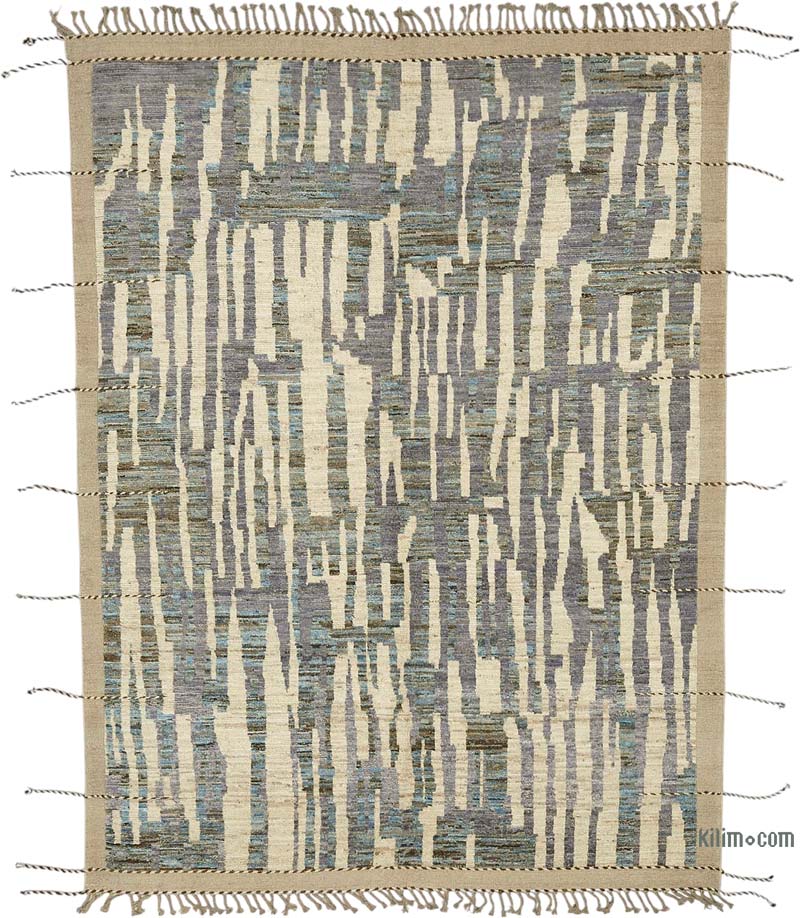 New Moroccan Style Hand-Knotted Rug - 7' 2" x 9' 11" (86" x 119") - K0084003
