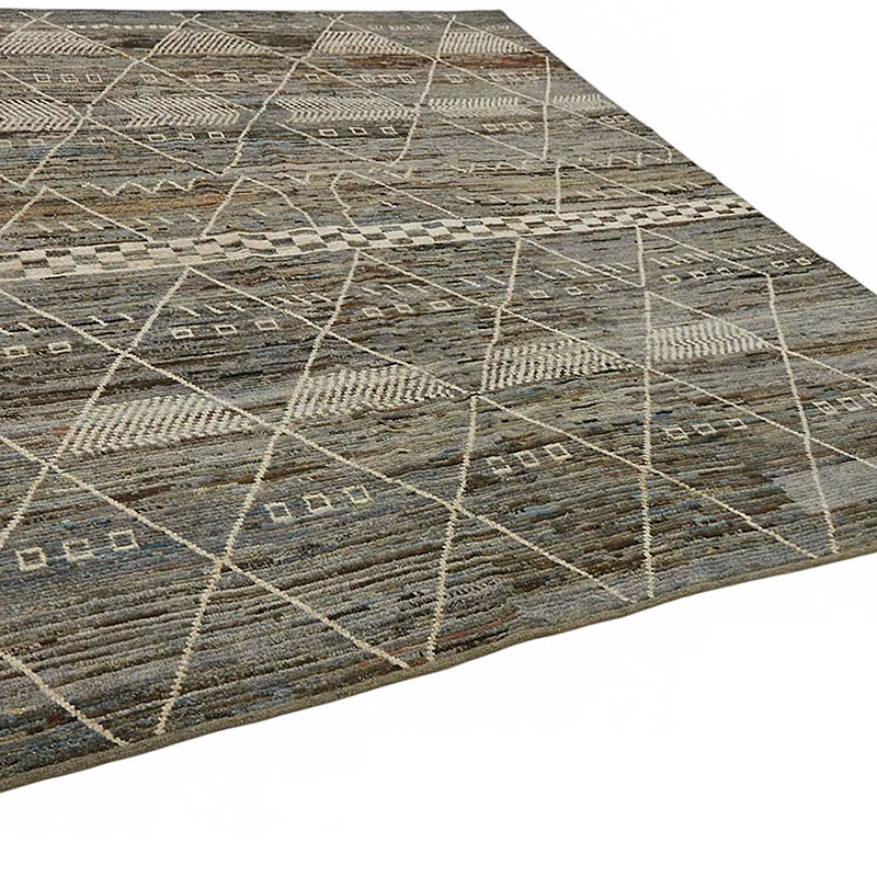 Nueva Alfombra Tejida a Mano de Estilo Marroquí - 261 cm x 297 cm - K0084004
