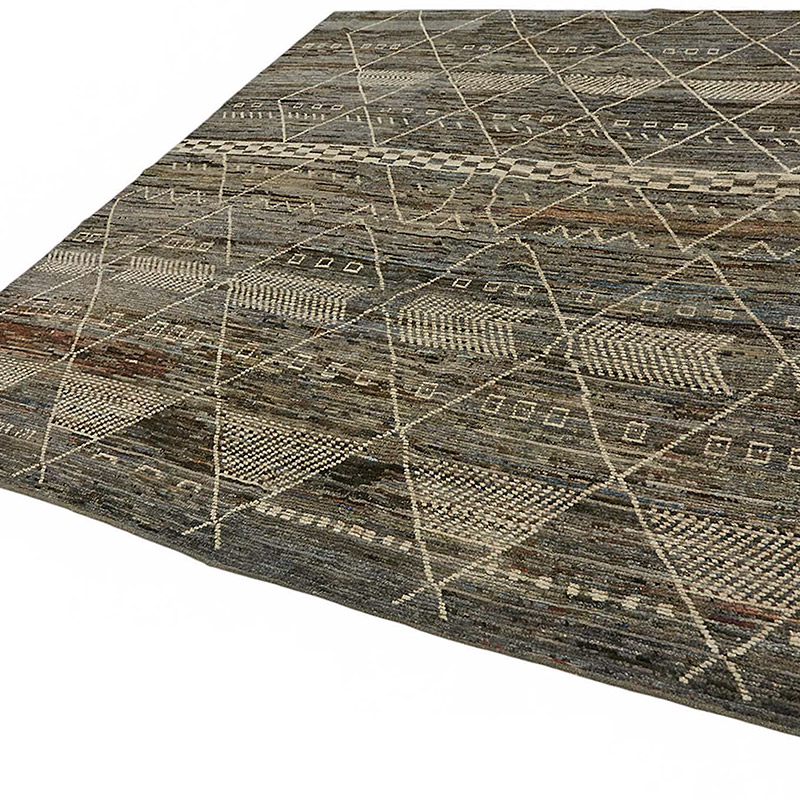 Nueva Alfombra Tejida a Mano de Estilo Marroquí - 261 cm x 297 cm - K0084004