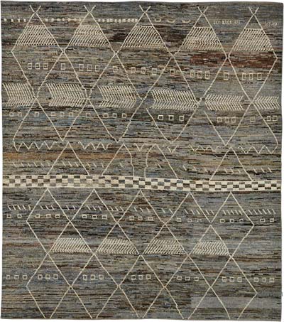 Nueva Alfombra Tejida a Mano de Estilo Marroquí - 261 cm x 297 cm