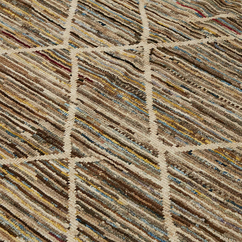 Nueva Alfombra Tejida a Mano de Estilo Marroquí - 199 cm x 300 cm - K0084006