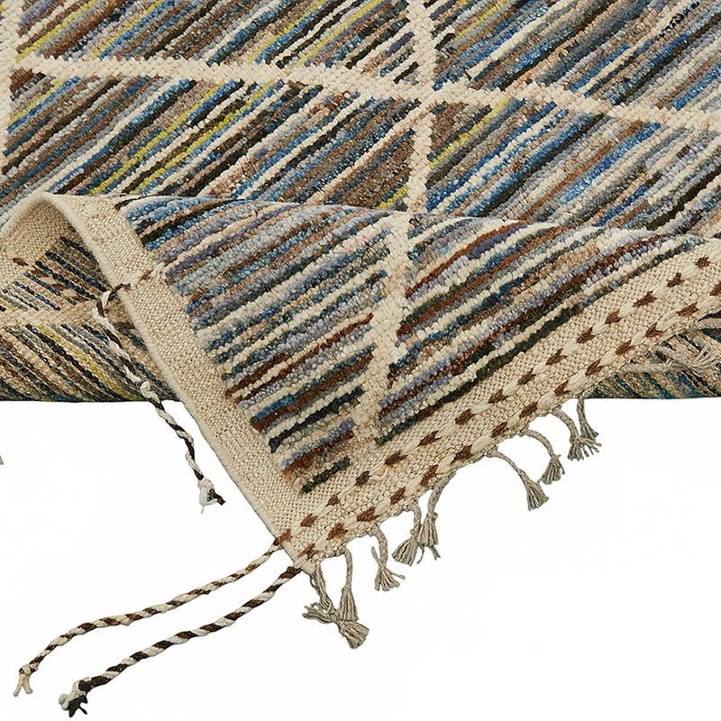 Nueva Alfombra Tejida a Mano de Estilo Marroquí - 199 cm x 300 cm - K0084006