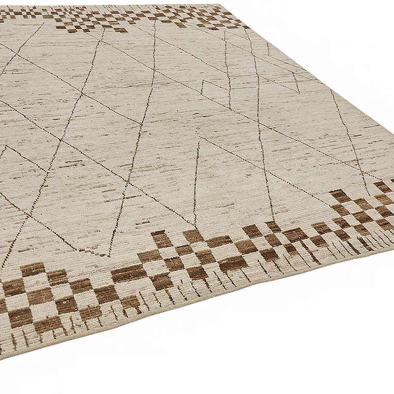 New Moroccan Style Hand-Knotted Rug - 8' 6" x 9' 7" (102" x 115") - K0084007