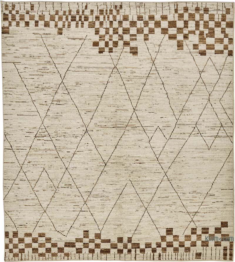 New Moroccan Style Hand-Knotted Rug - 8' 6" x 9' 7" (102" x 115") - K0084007